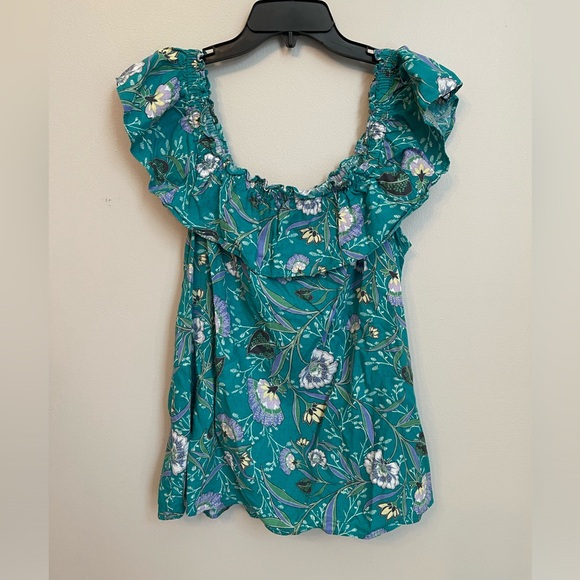 Loft Floral Linen Top - Picture 2 of 7